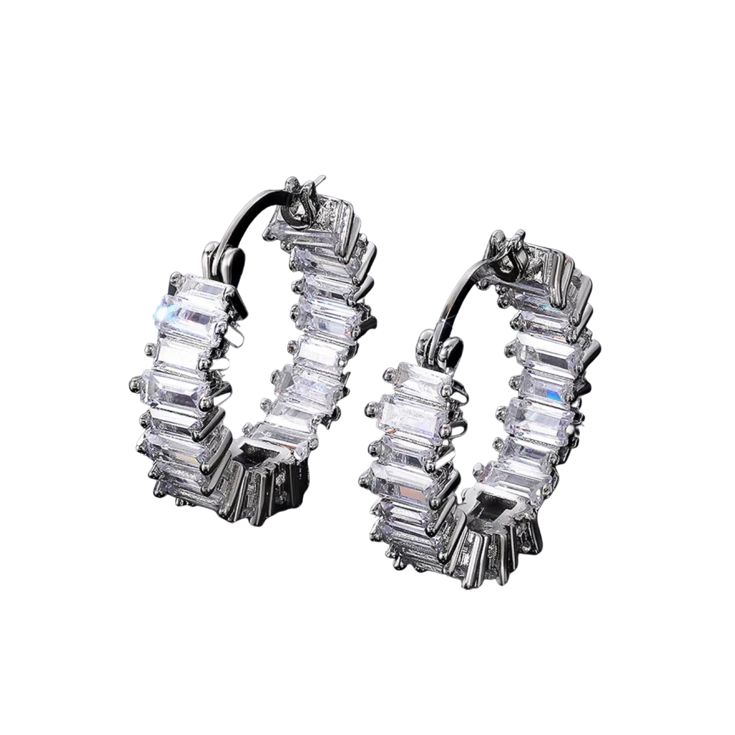 Emerald Hoop Earring