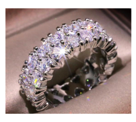 "Double Up Heart" Eternity Band