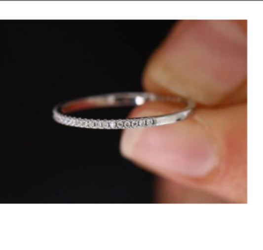 "Tiny" Half Eternity Band