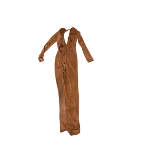 Brown Split Dress